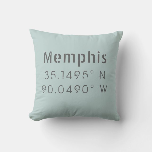 Coussin Longue Memphis Latitude Jeu d'oreiller (Recto)