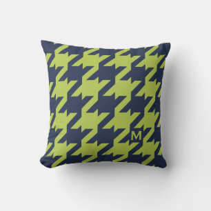 Coussin Longueur de la pierre verte marine moderne avec mo