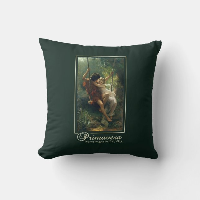 Coussin L'oreiller à jetons d'art "Primavera" de Cot (Recto)