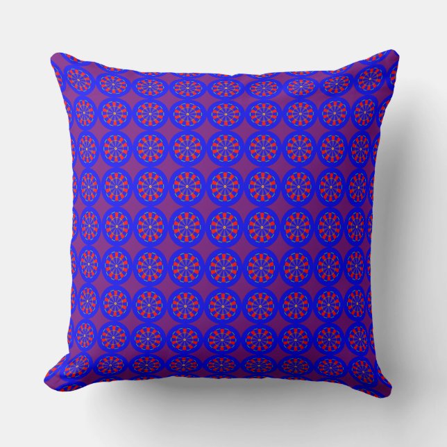 Coussin L'oreiller à lancer de bleuets (Recto)