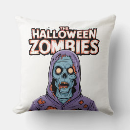 Coussin L'oreiller à lancer Zombie Halloween : Éffrayant N