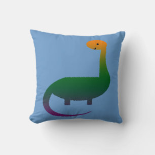 Coussin L'oreiller pour enfants du dinosaure heureux