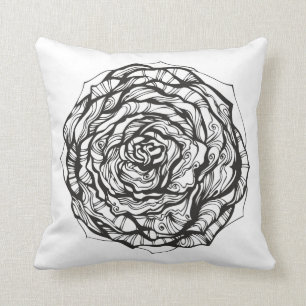 Coussin L'Ornamental abstrait s'est levé