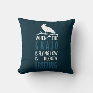 Coussin Lorsque le freux vole bas