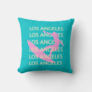 Coussin Los Angeles Travel Art, Californie, Amateurs de Su