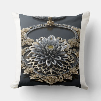 Coussin Lotus Brand Logo Pillow – Elegant Floral Symbol Cu