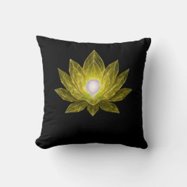 Coussin Lotus Cristal Futuriste • Énergie Science-Fiction 