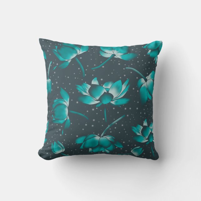 Coussin Lotus la nuit (Recto)