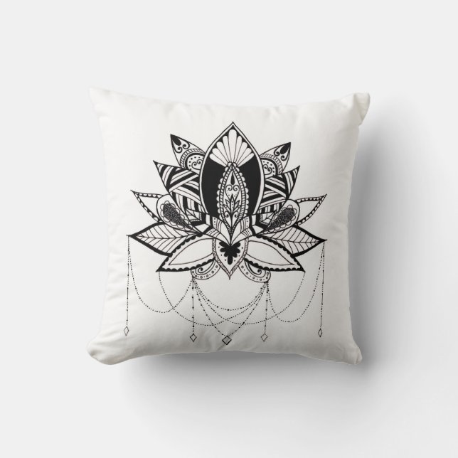 Coussin Lotus ornemental (Recto)