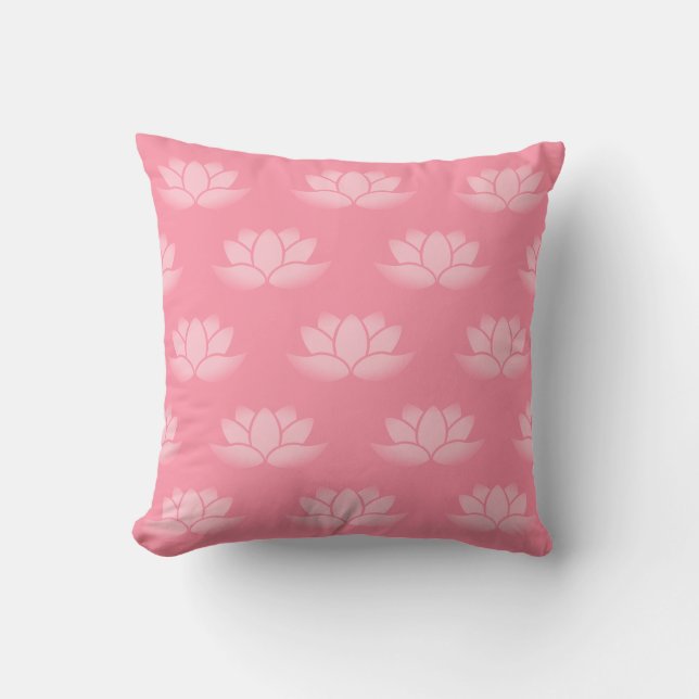 Coussin Lotus rose (Recto)