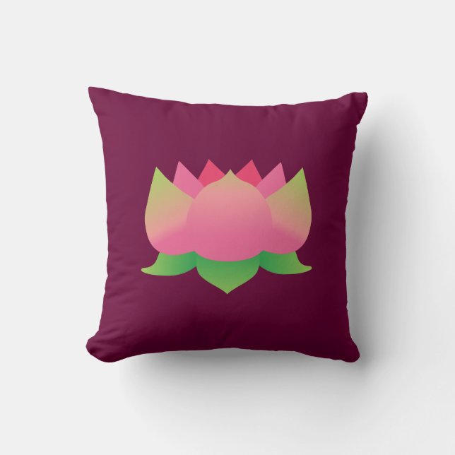 Coussin Lotus rose (Recto)