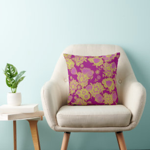 Coussin Lou Pop 💜💛 Floral Baroque
