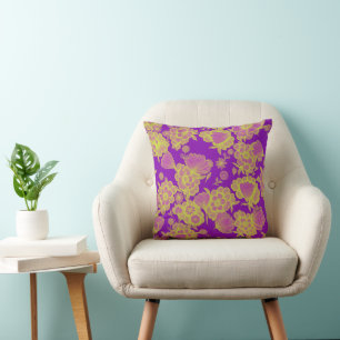 Coussin Lou Violet 💜 Floral Baroque