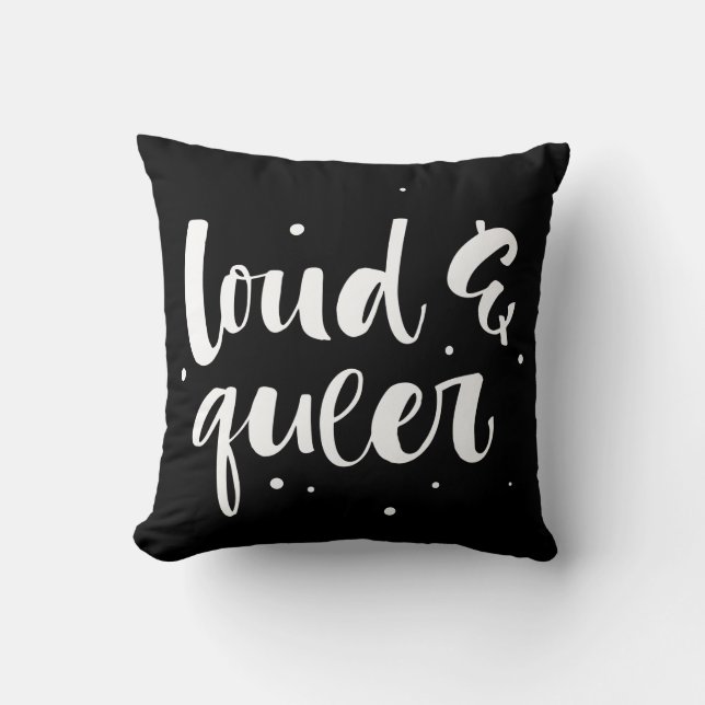 Coussin Loud et Queer (Recto)