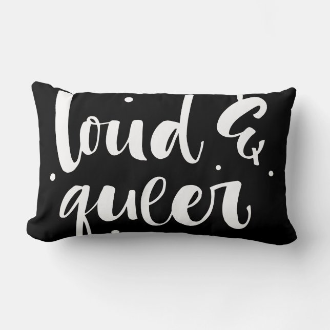 Coussin Loud et Queer (Recto)