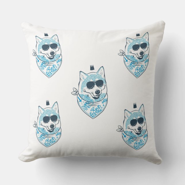 Coussin loup (Recto)