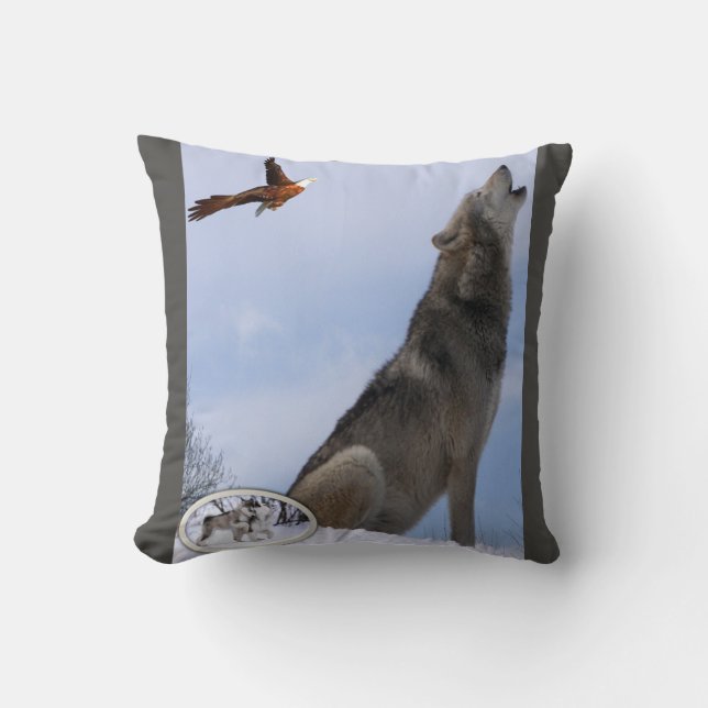 Coussin Loup de l'oreiller (Recto)