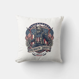 Coussin Loup-garou patriotique Patriote Horreur Monstre Pa