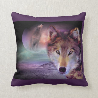 Coussin Loup pourpre