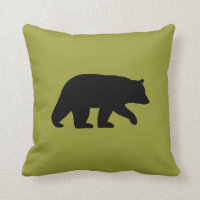 L'Ours Noir Silhouette Chartreuse Animaux sauvages