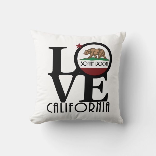 Coussin LOVE Bonny Doon CA (Recto)