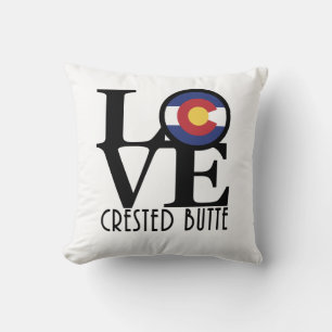 Coussin LOVE Crested Butte Colorado