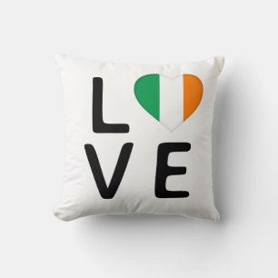 Coussin Love - drapeau irlandais