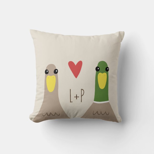 Coussin Love Ducks (Recto)