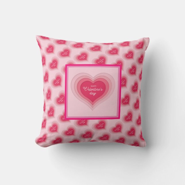 Coussin Love Elegant Moderne Populaire Meilleur Coeur (Recto)