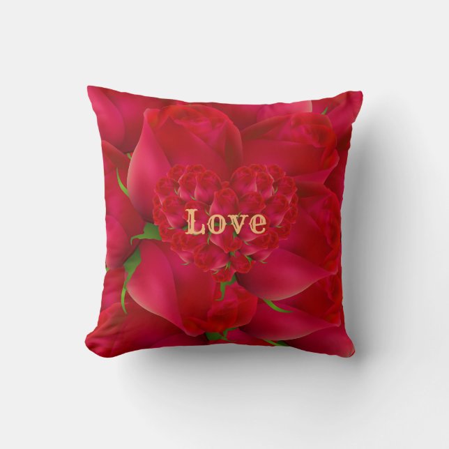 Coussin Love Elegant Moderne Populaire Meilleur Coeur (Recto)