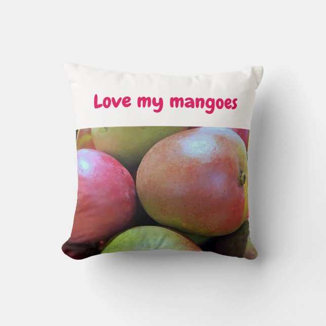 Coussin Love mangos Throw Pillow (Recto)