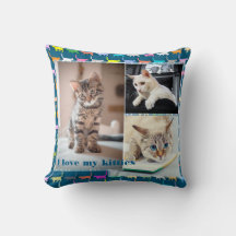 Love My Kitties Personnaliser 3 Photos Chat Imprim