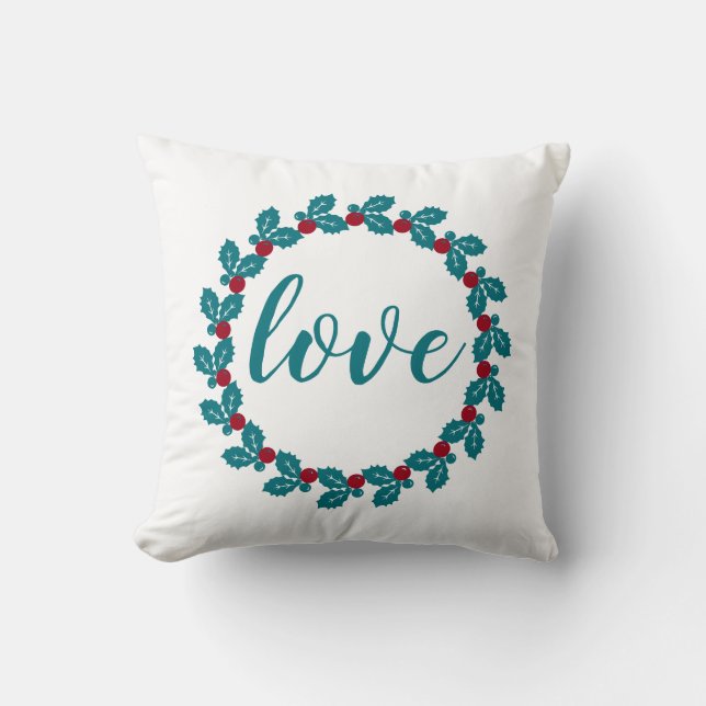 Coussin Love Nordic Scandia Wreath (Recto)