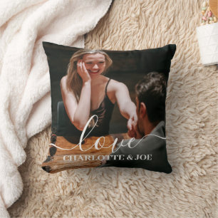 Coussin Love valentine's day Couples personnalisés Photo