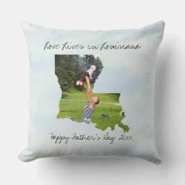 Coussin Love Vit En Louisiane State Formé Photo Personnali