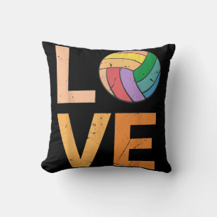 Coussin Love Volleyball Meilleur Amusant Anniversaire Pres