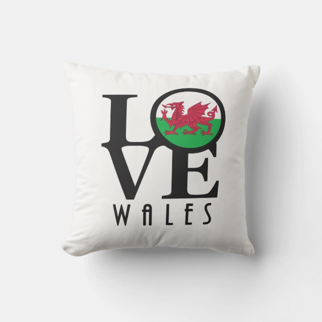Coussin LOVE Wales (Recto)