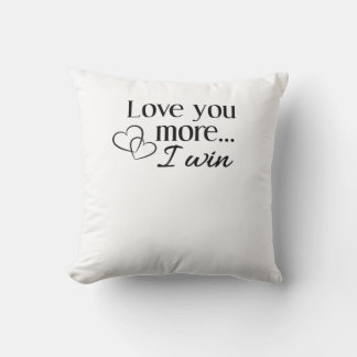 Coussin Love You More Conception Minimaliste De Coeur