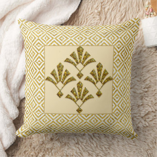 Coussin Lovely Gold Art Deco Motif Cushion.