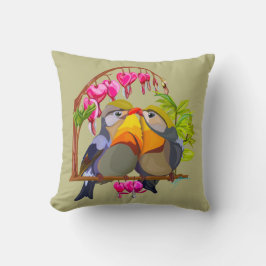Coussin Lovely Pekin Robin Bird Pair