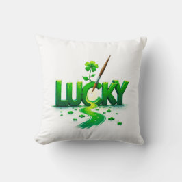 Coussin Lucky Clover Design pour la St. Patrick's Day