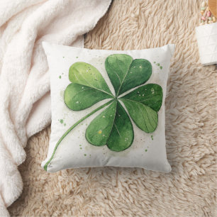 Coussin Lucky Four Leaf Clover St Patrick