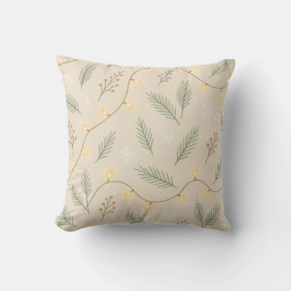 Coussin Lueur hivernale confortable - Motif de vacances mi