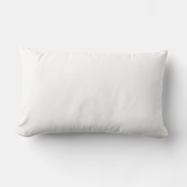 Coussin Lumbar blanc 13 pouces x 21 pouces (Recto)