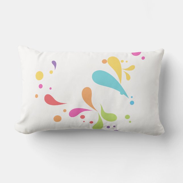 Coussin Lumbar du Nouvel An 13" x 21" (Recto)