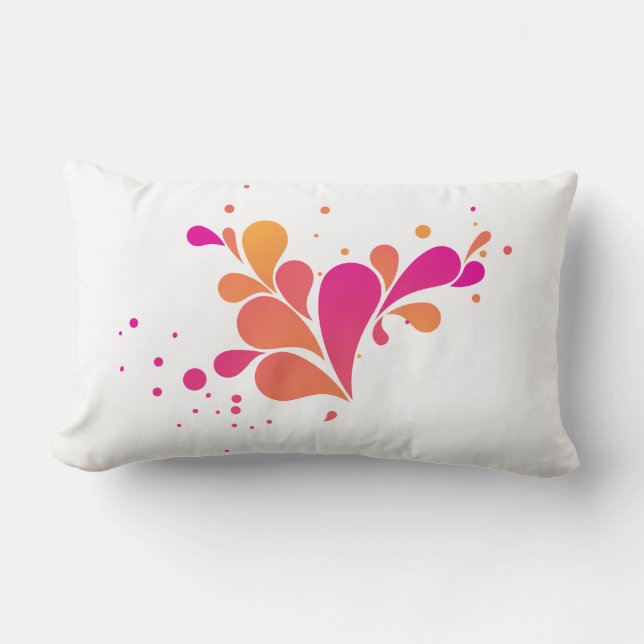Coussin Lumbar du Nouvel An 13" x 21" (Recto)