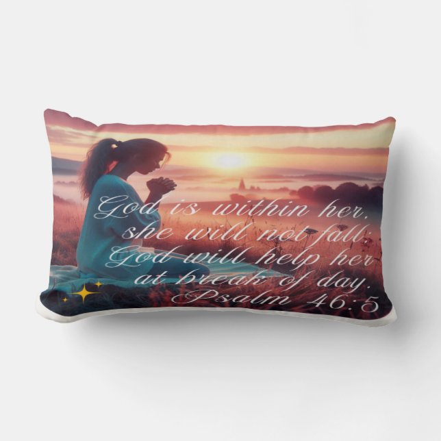 coussin Lumbar "Inspirer la foi" (Recto)