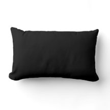 Coussin Lumbar noir 13 pouces x 21 pouces
