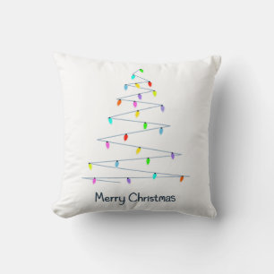 Coussin Lumières de Noël Arbre