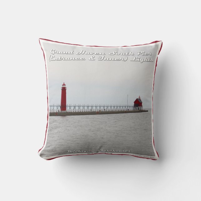 Coussin Lumières grandes de pilier d'asile - carreau (Recto)